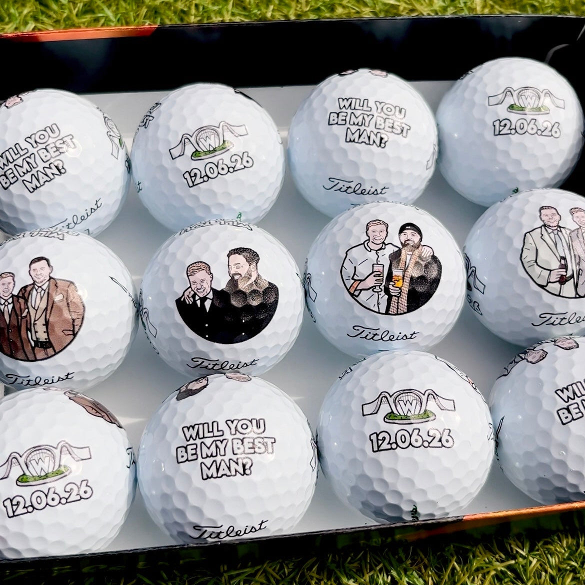 Best Man Golf Balls Present
